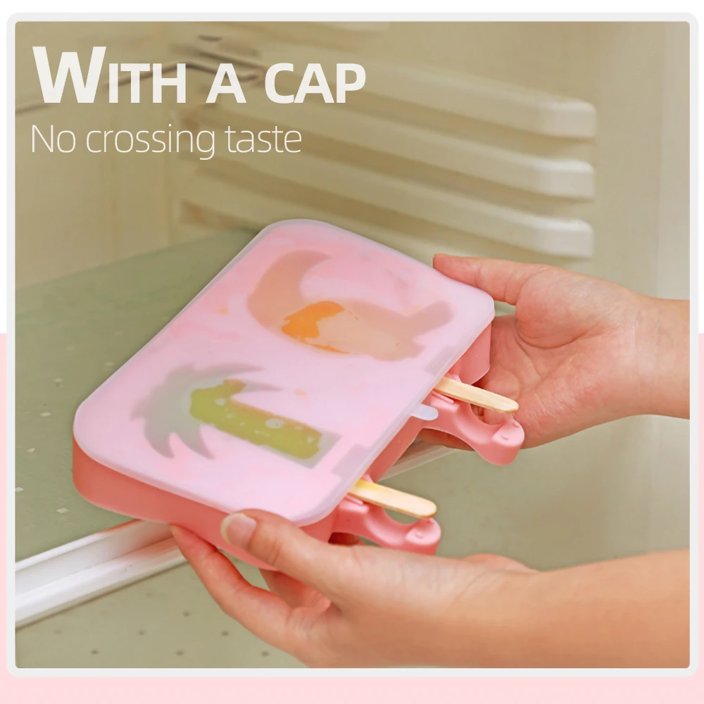 Пищевая силиконовая форма для мороженого снеговика сделай сам с палочками