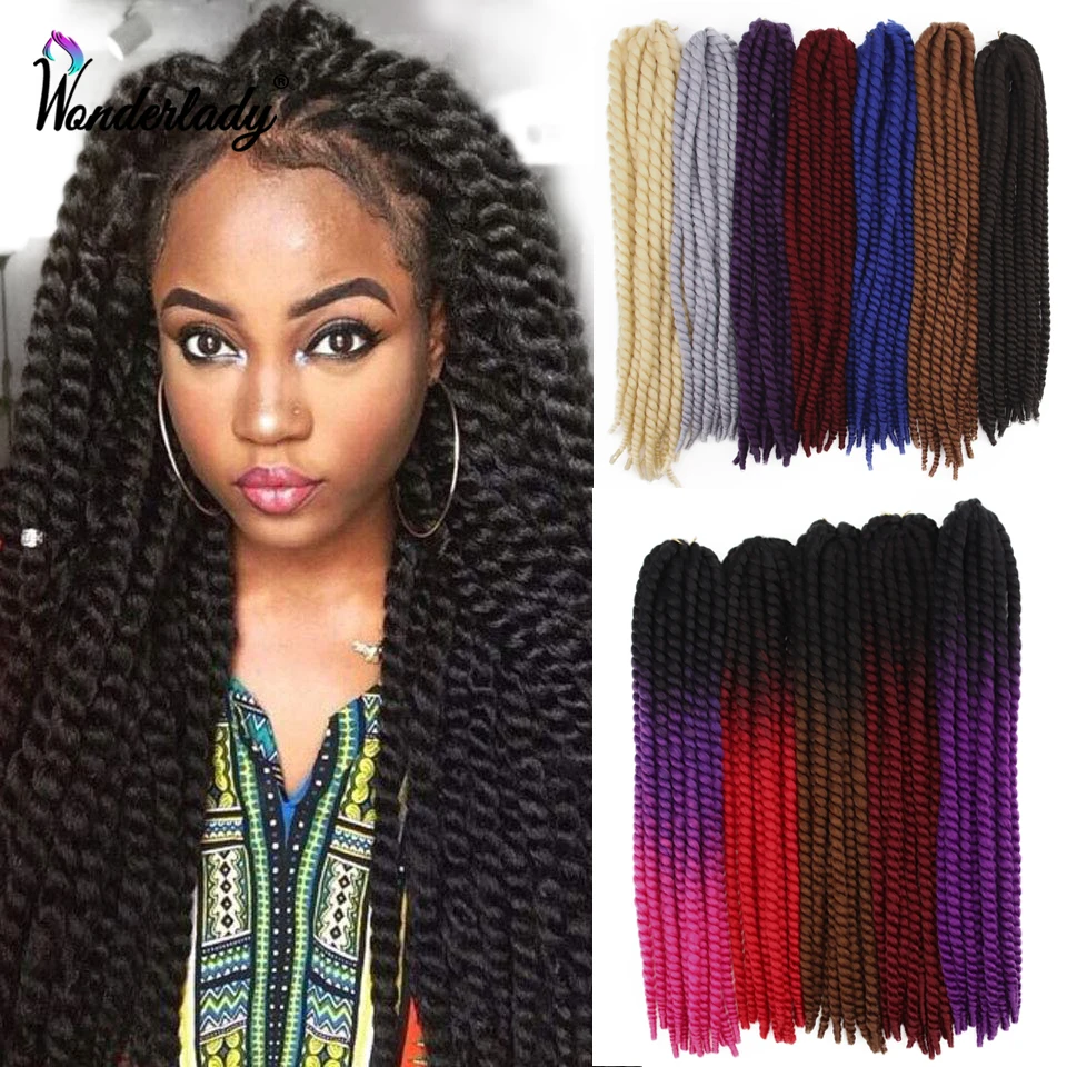 Плетеные крючком косы WonderLady Гавана 120 г синтетические плетеные волосы