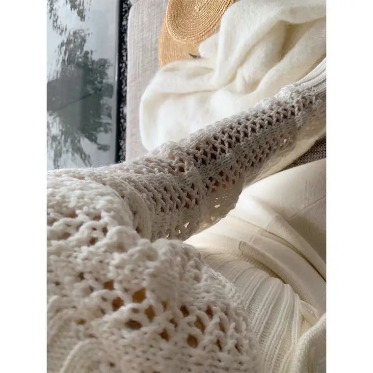 

Sweater soft wind wear 2021 new spring and autumn Korean loose thin V-neck cardigan Knitted Top Women