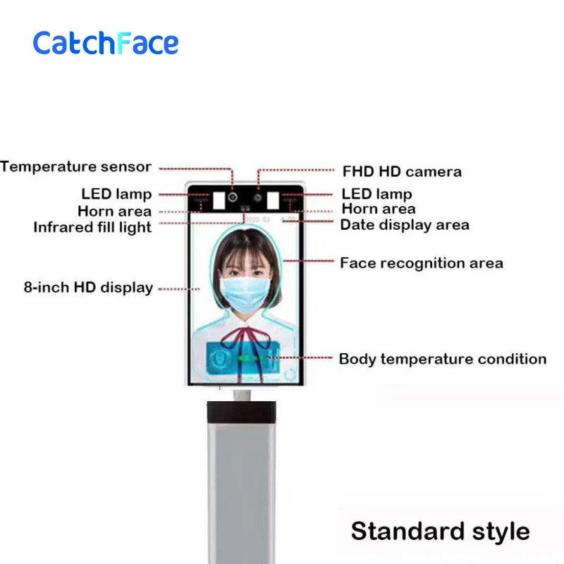 Система контроля доступа к лицу устройство для распознавания маски с датчиком