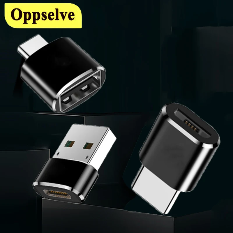Адаптер Type C OTG конвертер Micro USB для Macbook Samsung S9 Oneplus 3 зарядного