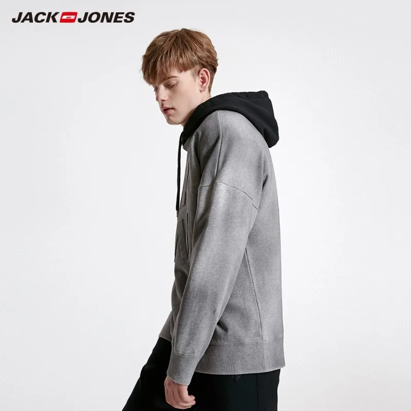 Мужской пуловер JackJones стильная толстовка модного дизайна 219133528|Мужские толстовки