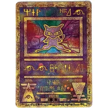 Cartas de Pokémon de oro de 8,8x6,3 cm, colección de Promos de Mew antiguos, juguetes para niños