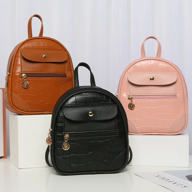 

2020 New Arrival Women Fashion Crocodile Pattern Backpack Ladies Stylish Backpack for Shopping Travel