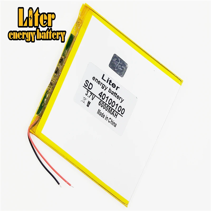 3 7 V 6000mAh 40100100 аккумулятор планшетный ПК Универсальный бренд перезаряжаемой литий