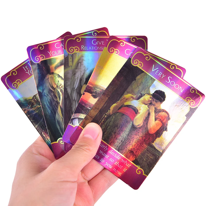 Holographic Romance Angels Oracle Tarot Cards English Board Game Playing Card | Спорт и развлечения