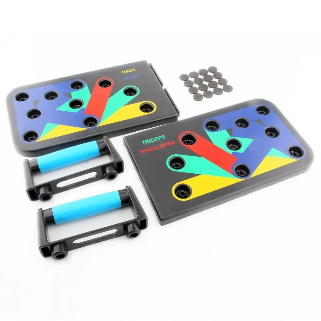 

Push Up Board Push-up Stands Folding & Non-Slip Stickers for Gym Fitness