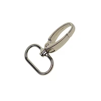 50 pcs silver swivel spring snap oval hooks with 25 4mm 1 inc o ring connector for keychain purse bag strap lanyard diy making