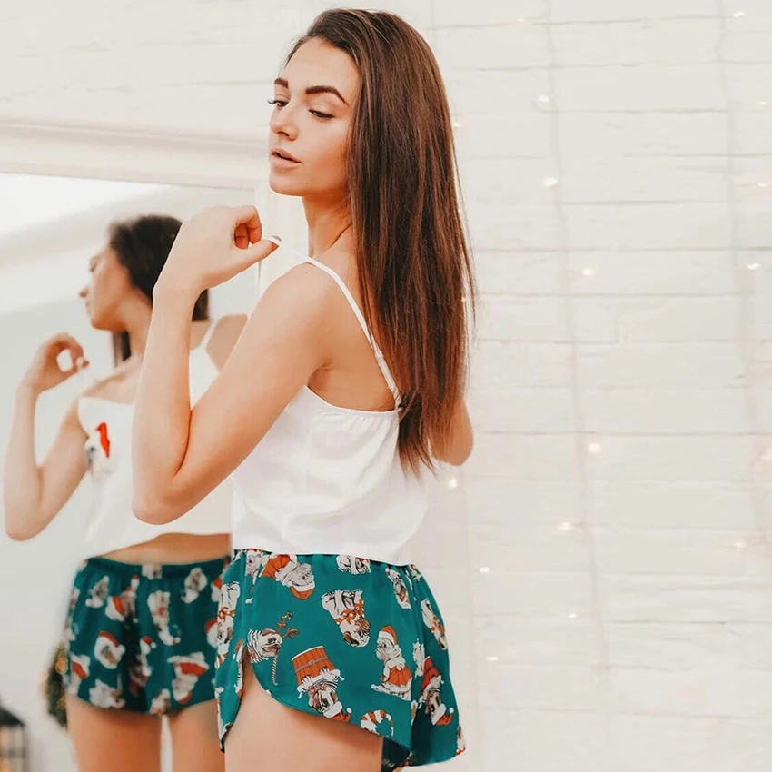 Пижамный комплект HiLoc Shar Pei Милая Пижама с рисунком собаки и шляпы женское