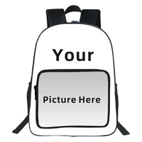customize your name logo image backpack teenager backpack travel bags children school bags for boy girl school backpack bookbag