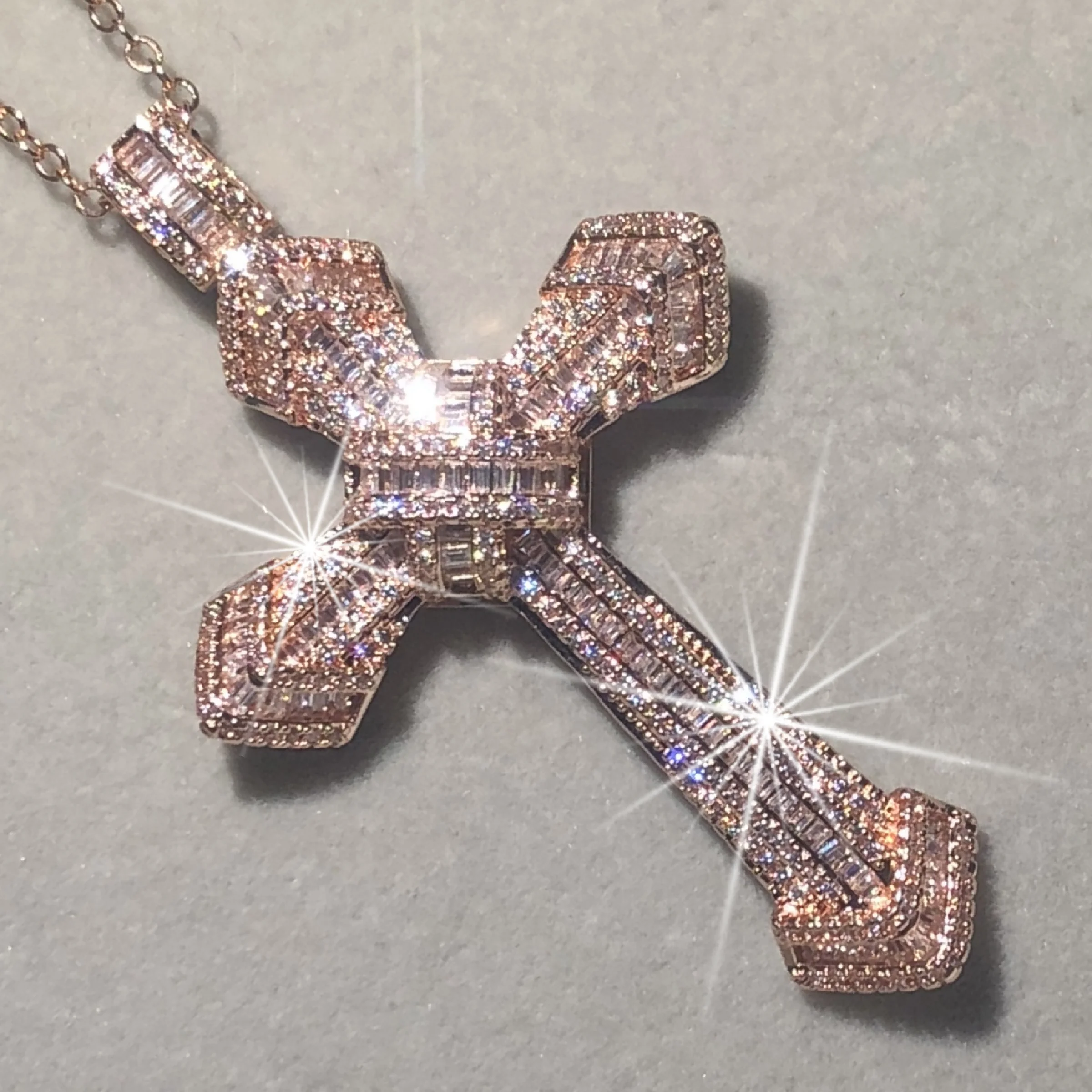 Цепочка с подвеской крестом для мужчин и женщин из серебра 925 пробы|Ожерелья| |