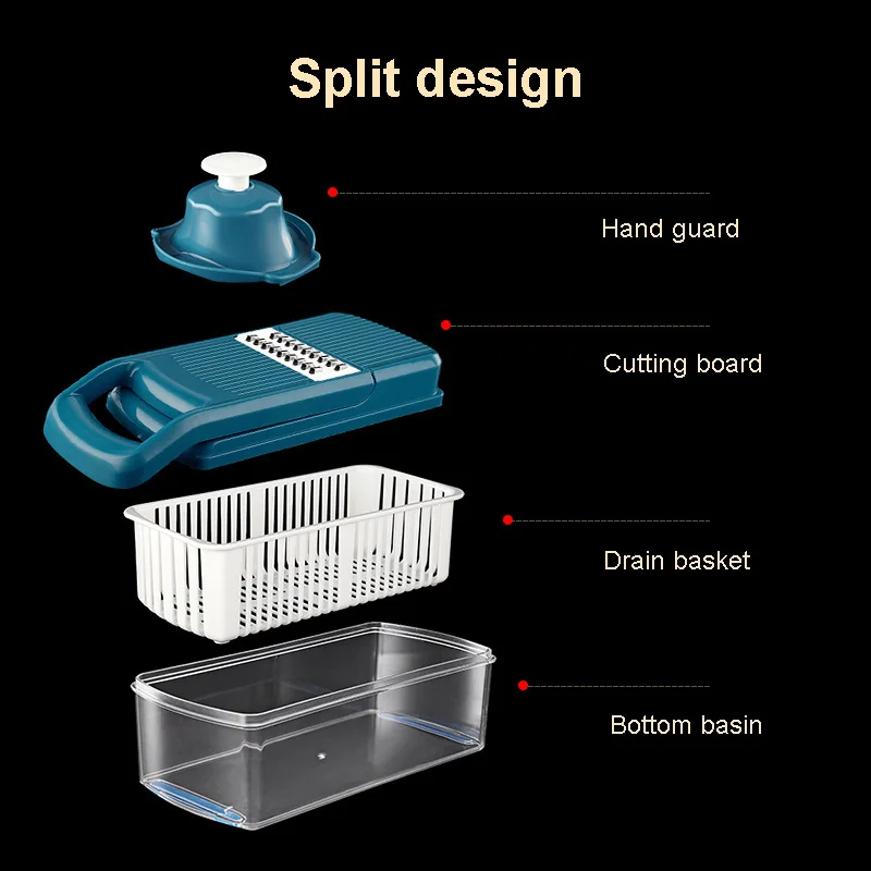 

Многофункциональный резак для фруктов, новейший измельчитель чеснока, лука, картофеля, сыра, кухонные приспособления, аксессуары