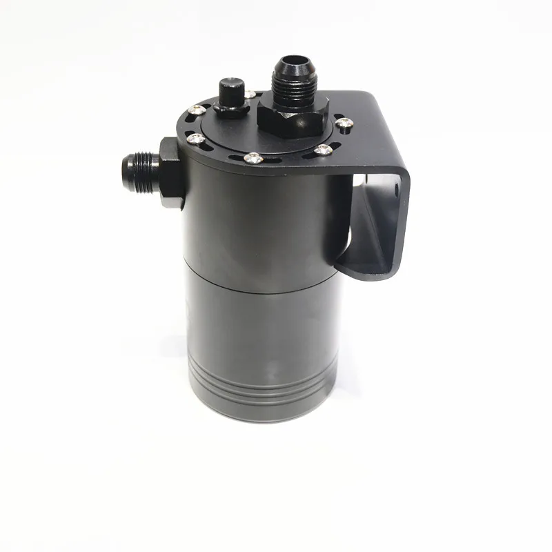 

600ML Aluminum Baffled Car Oil Catch Can Tank Separator Reservoir Oil Catch Tank With AN10 Adapters