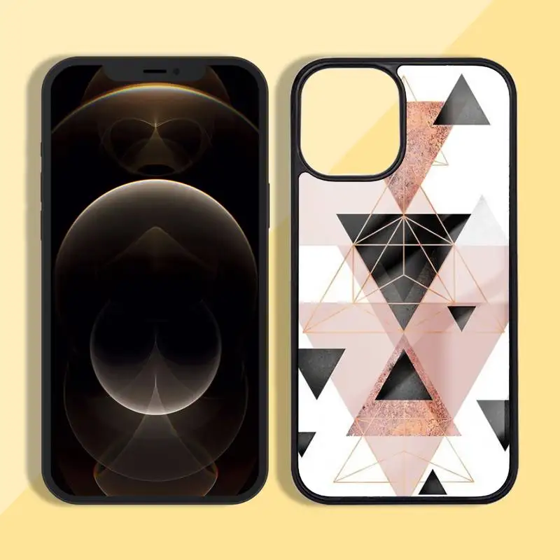 

Marble Gold Rose Glitter Pink Phone Case Silicone TPU+PC For iPhone 11 12 mini Pro MAX 6 7 8 Plus X XR XS