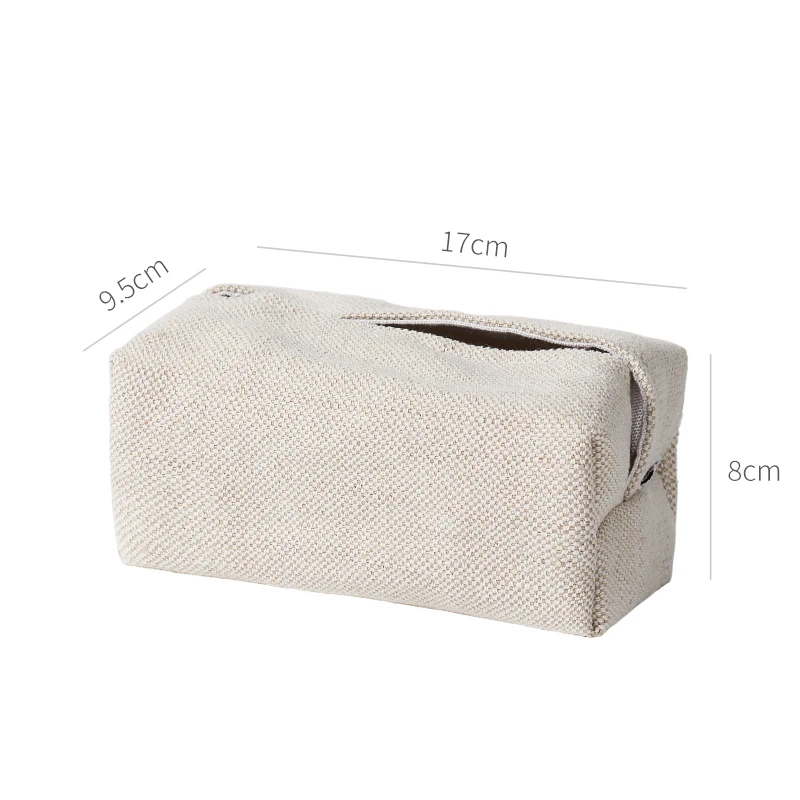 

Прямоугольный льняной чехол для салфеток