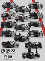 sports car collection model gifts for children matte black color series rmz city 136 alloy diecasts toy vehicles toyotaf