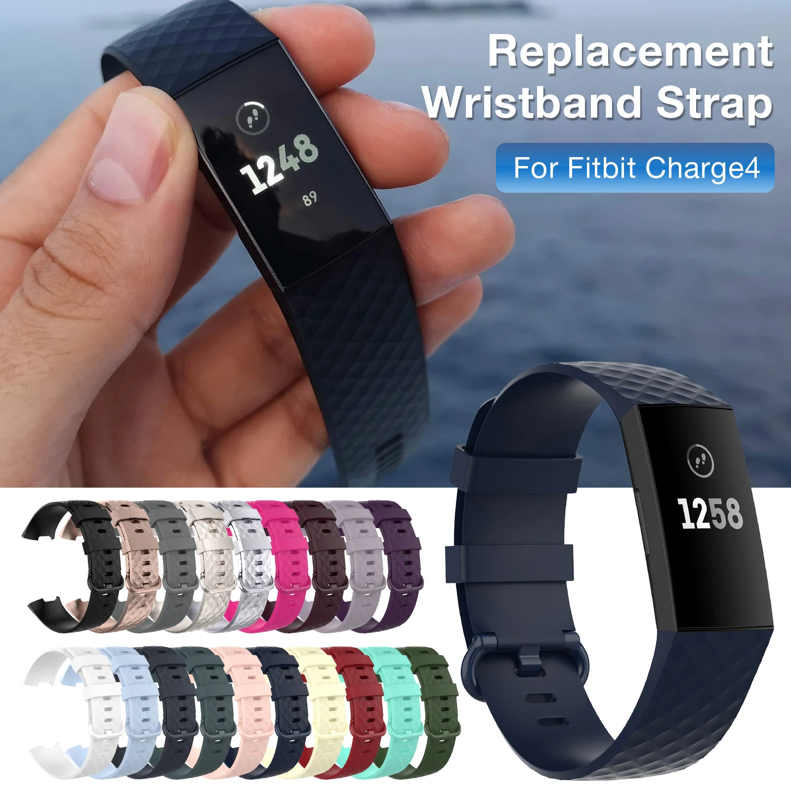 

TPU Strap For Fitbit Charge 4/3/3 SE Smartwatch Silicone Strap Replacement Wrist Belt Sports Strap For Fitbit Watch Accessories