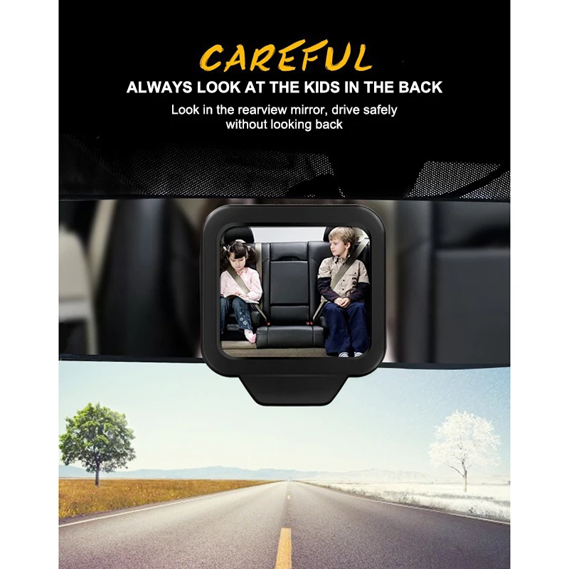 Автомобильное зеркало заднего вида детское безопасности магнитное