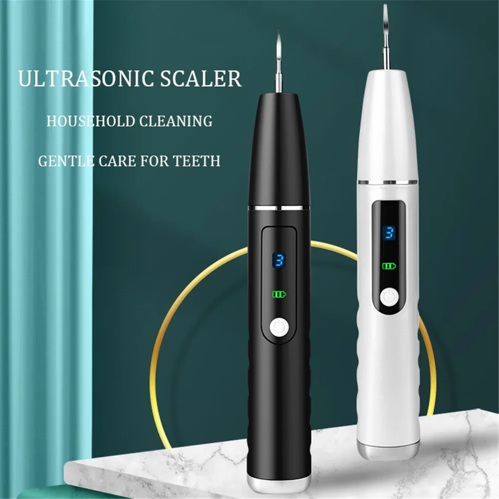 

Electric Sonic Dental Scaler Ultrasonic Calculus Remover Household Tooth Stains Tartar Tool Portable Teeth Whitening Oral Care