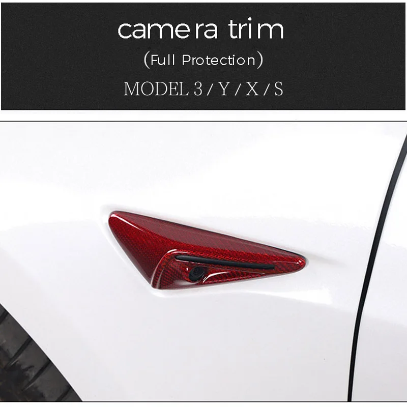 

Реально красная фрикционная оболочка, Задний сигнал поворота для Tesla модели 3 X Y S, автомобильные аксессуары, защита бокового индикатора