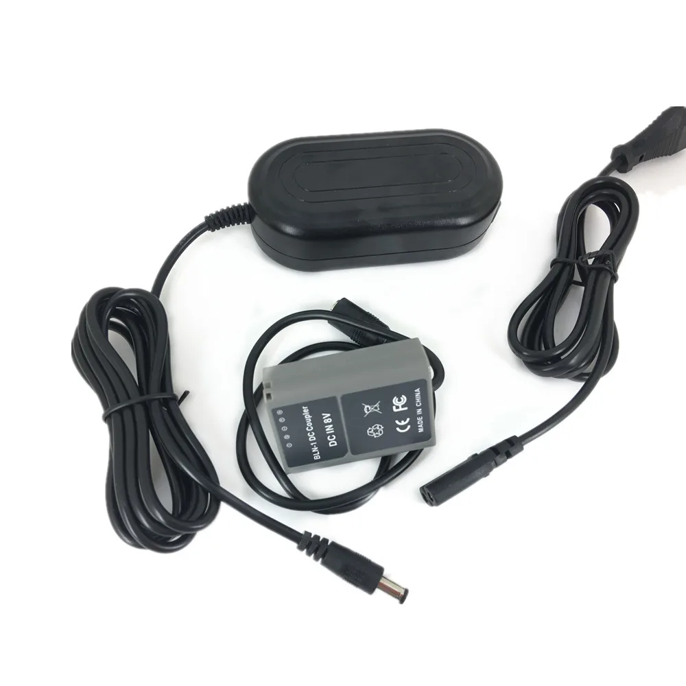 Adaptador de Alimentação Carregador de Acoplador de Bateria para Olympus ac + Bln1 Manequim – E-m1 Câmeras Ps-bln-1 Bln-1 Kit E-p5om-d E-m5 ii