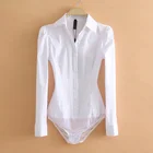 Модные топы и блузки с длинным рукавом, женская одежда, Элегантные Боди для женщин, Офисная Женская белая рубашка для работы, 2019