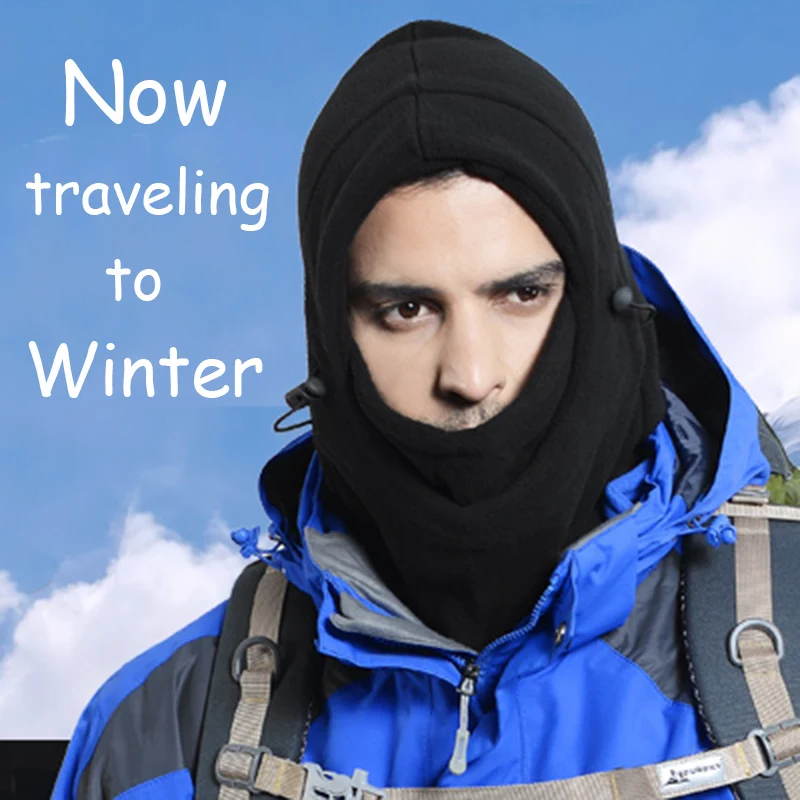 Унисекс Зимняя шапочка для езды на велосипеде флисовая ветрозащитная Спортивная