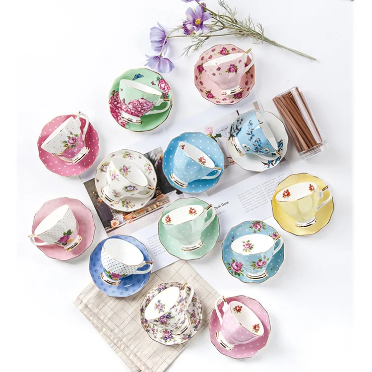 Кофейный набор из костяного фарфора в Европейском стиле керамическая чашка