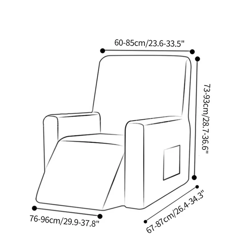 

Recliner Sofa Cover All-inclusive Couch Covers Geometric Rhombus Recliner Chair Slipcover Stretch Single Sofa Slipcovers