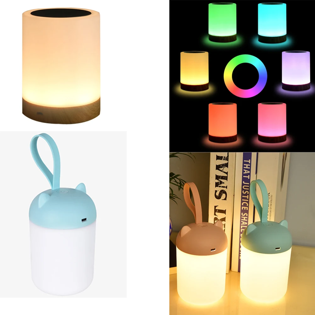 Умная прикроватная настольная лампа светодиодный ночной Светильник Сенсорная USB