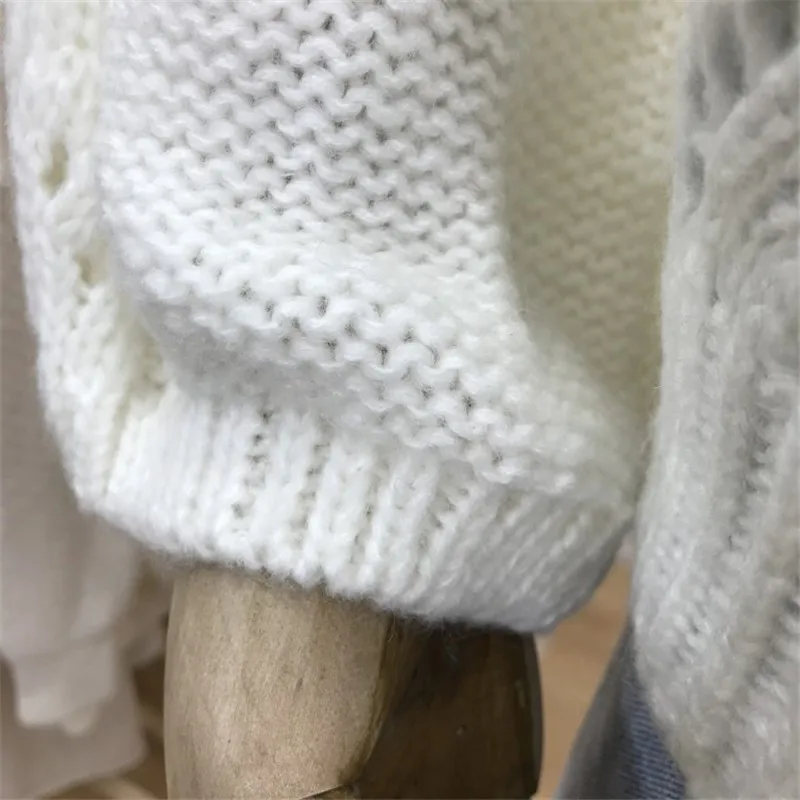 2019 новый свитер женский Осень Зима корейский ленивый свободный Ins выдалбливают