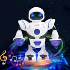 Умный космический музыкальный робот со светодиодный светильник кой, Электрический танцевальный космический ходячий робот, игрушка, обучающие игрушки для мальчиков, подарок для детей, детские игрушки