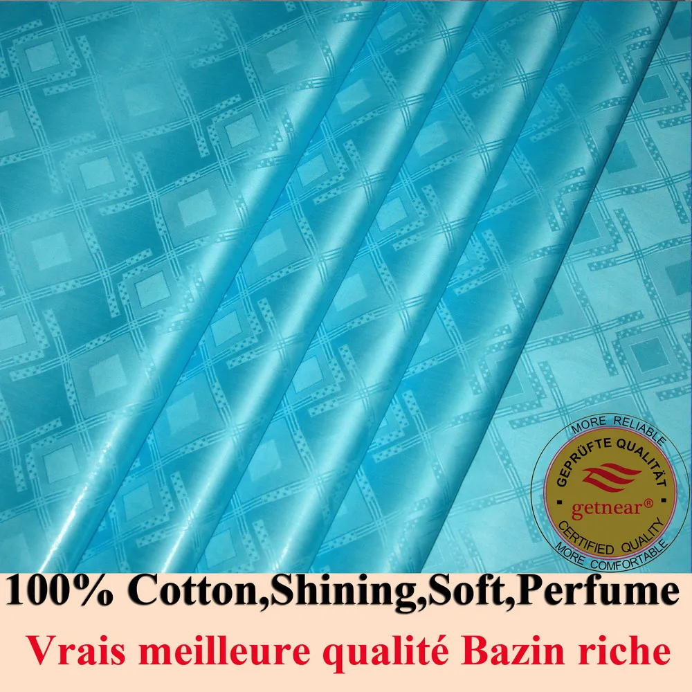 10 ярдов блестящая Германия Качество Bazin Riche ткань (похожая на getzner) жаккардовая