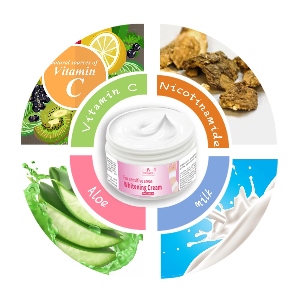 Отбеливающий крем для тела Осветляющий подмышек ног и колен частные части