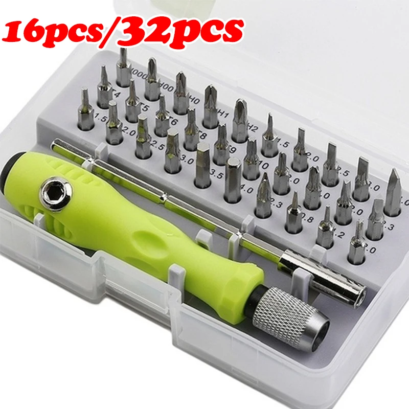 

Tool Repair 32 In 1 Screwdriver Set Precision Mini Magnetic Screwdriver Bits Kit Phone Mobile IPad Camera Maintenance