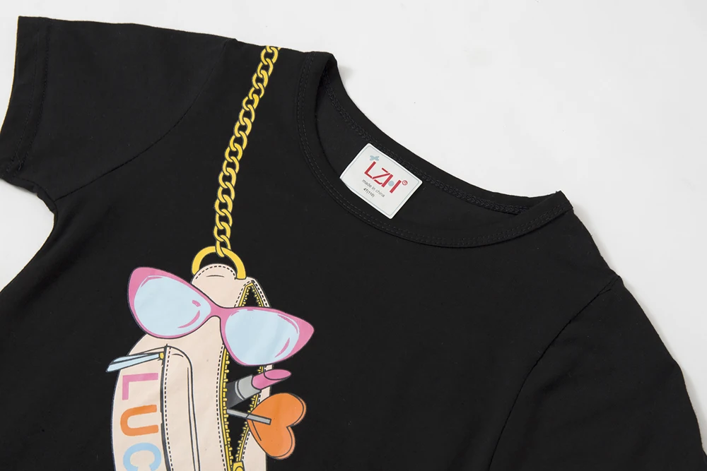 LZH 2021 летние платья для маленьких девочек с героями мультфильмов детское