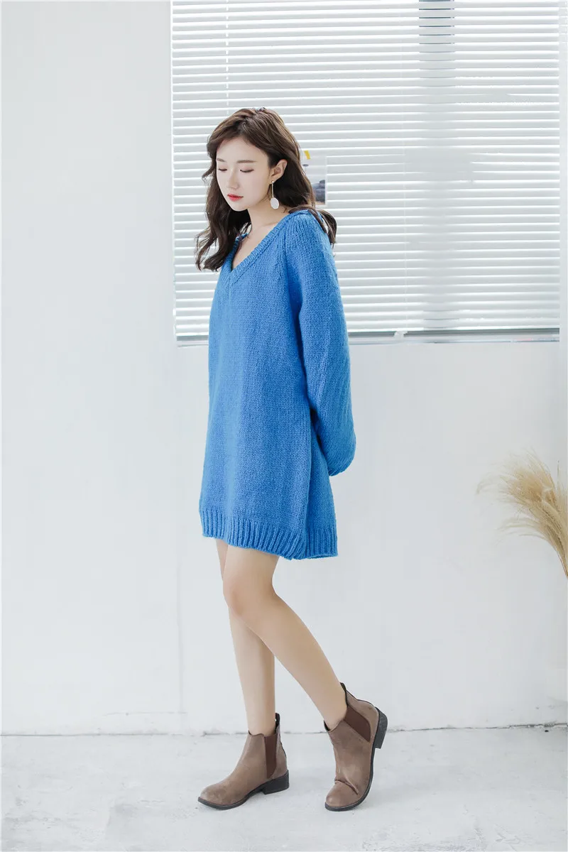 

Fashion knitting pullover Casual autumn winter sweater women Elegant warm jumper pull femme 2020