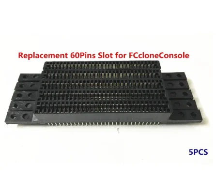 Replacement 60Pins 60 Pin Game Cartridge card Slot Connector for FC clone Console | Other Accessories