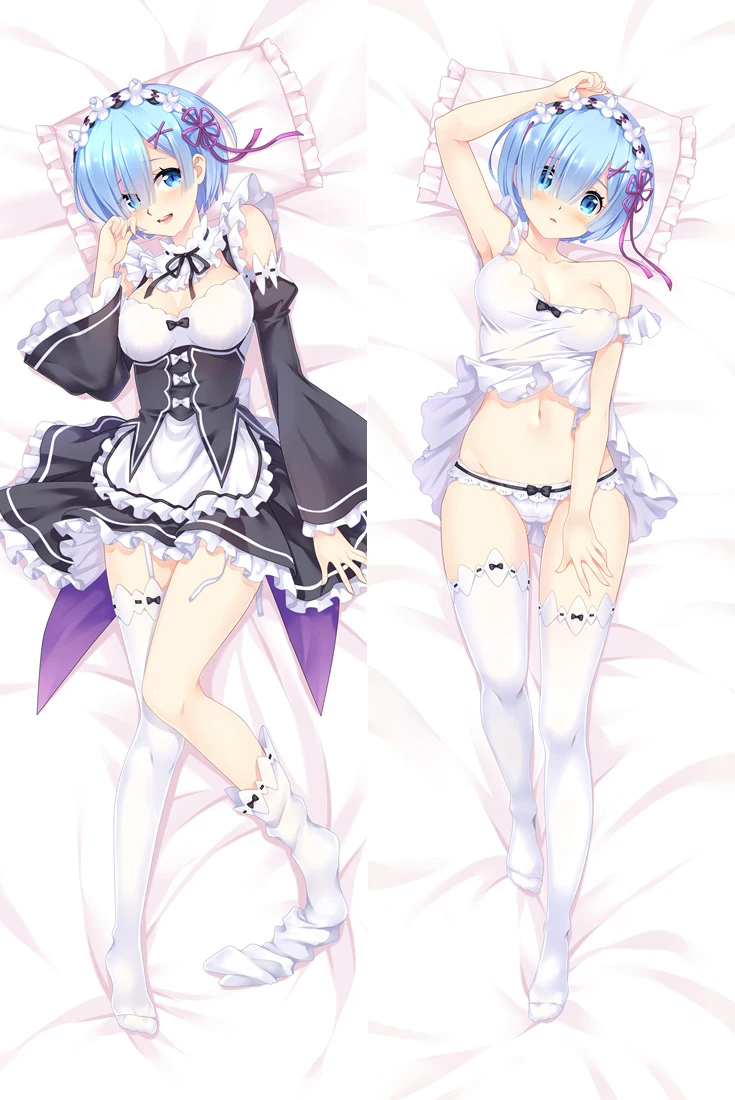 

Japan Anime Life In A Different World From Zero Lovely Girl Pillow Cover Hugging Body Pillowcase Dakimakura Pillow Case Cover