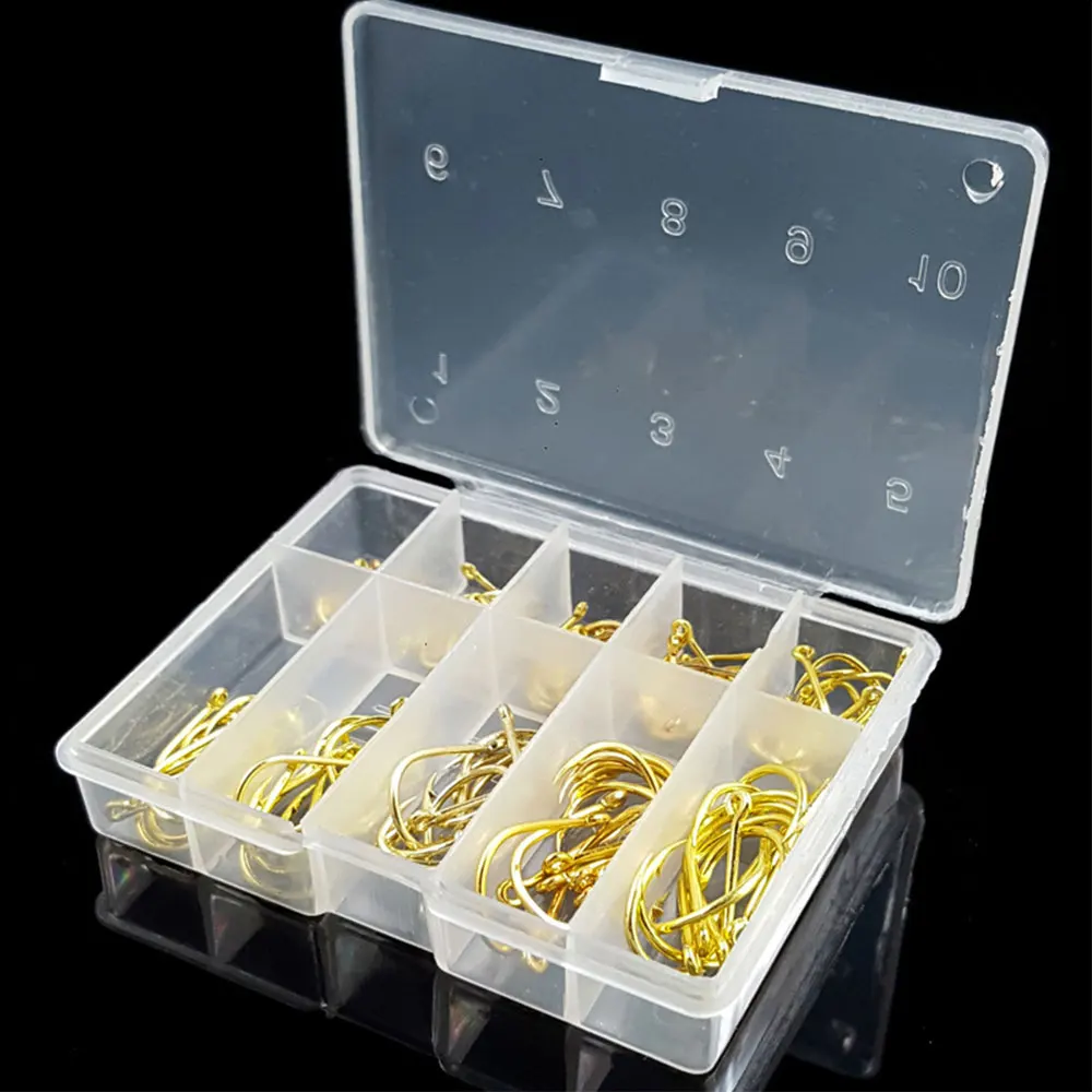 

Крючки рыболовные из высокоуглеродистой стали, 3 #-12 #10, 100 шт./кор.