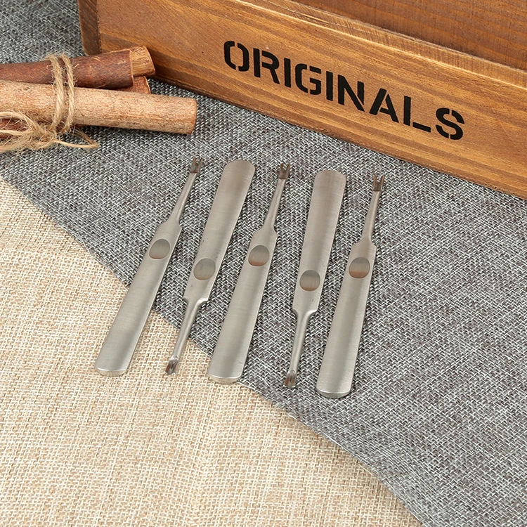 

5pcs/sets Leather Craft Tool Cut Off Thin Leather Knife DIY Groover Skiving Tool Edge Beveler trenching device