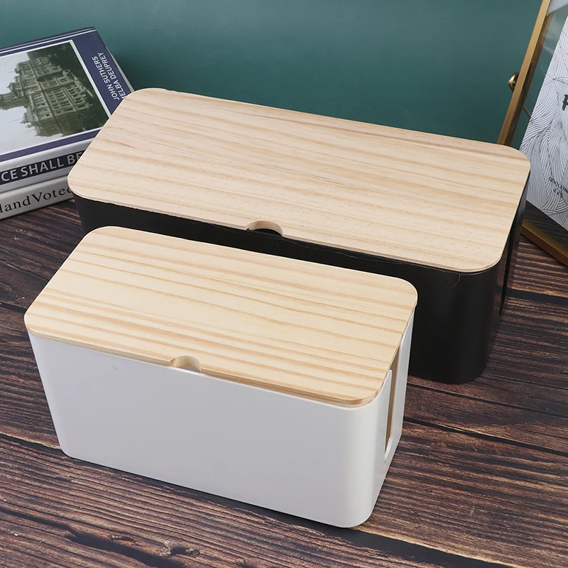 

Cable Storage Box Case Wire Management Socket Safety Tidy Organizer Anti Dust