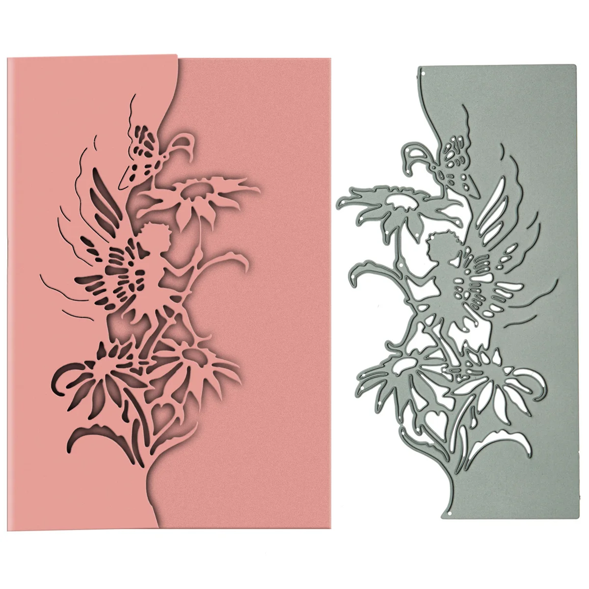 

Металлические Вырубные штампы большого размера для скрапбукинга Сказочный цветок шаблон резак форма «сделай сам» клипировка пригласитель...