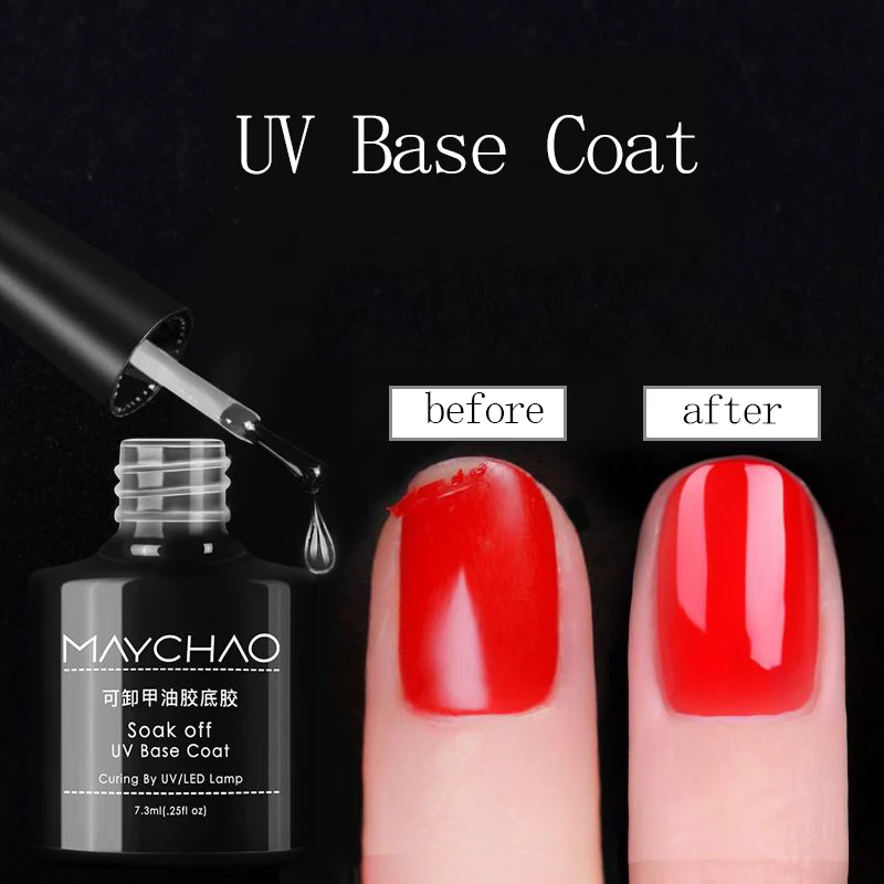 base coat Гель-лак для ногтей, 7 мл, свежий сплошной цвет, полуперманентный, впитывающий УФ-Гибридный Гель-лак для ногтей - Цвет: base coat