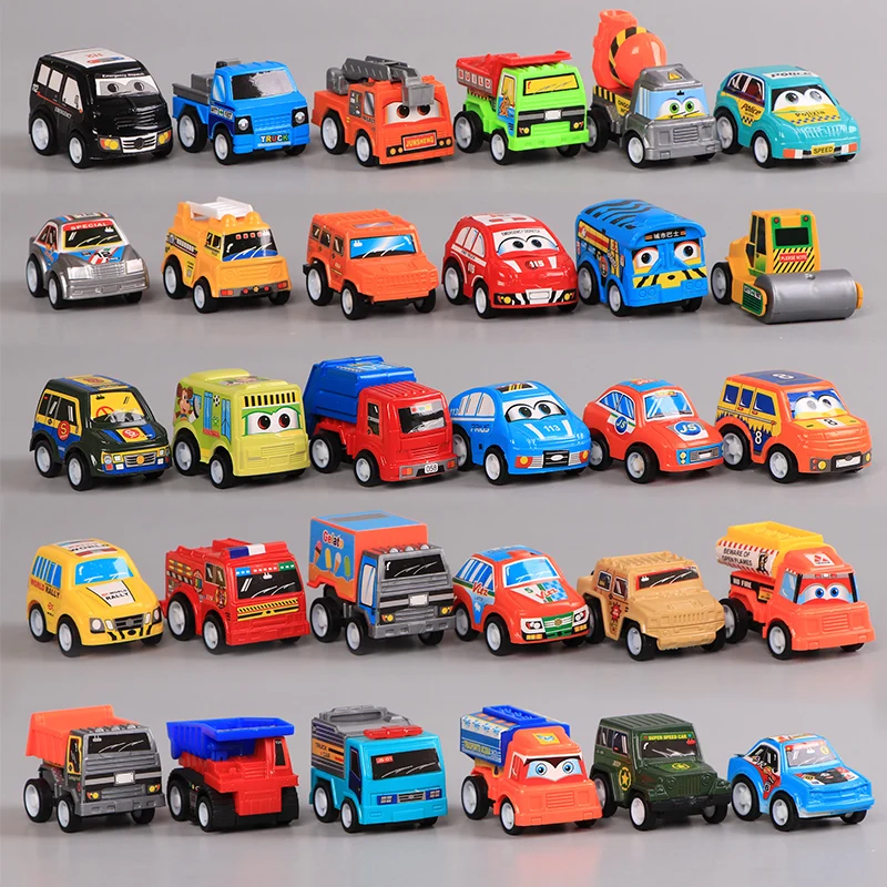 

Car Toy Children's Drop-Resistant Boys' Engineering Car Set Pull Back Car Inertia Mini Car Baby Car Girl