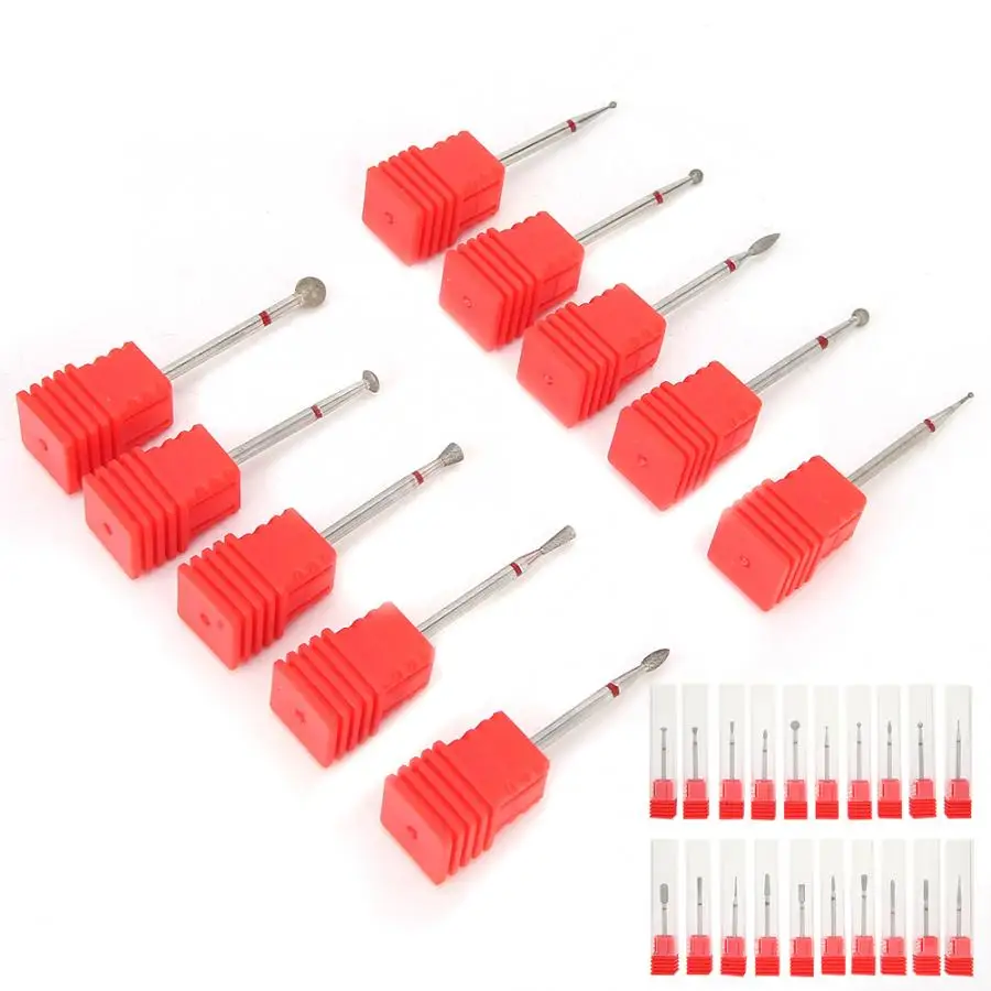 10 шт фрез для полировки ногтей Полировка шлифовальный буфер маникюра и педикюра