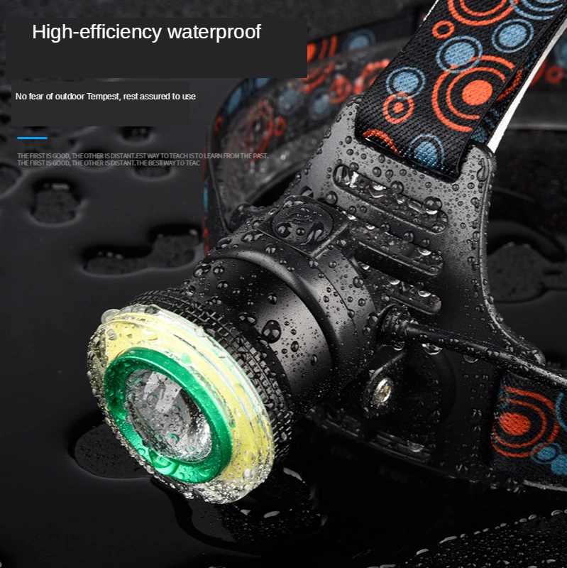 Светодиодные фары ZHIYU высокой мощности суперъяркие фонарики T6 COB перезаряжаемые