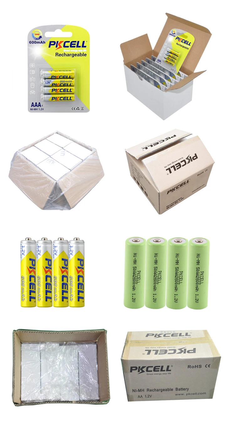 

PKCELL 1000cycle times 1.2v Ni-Mh aaa rechargeable battery aaa batteries for toys