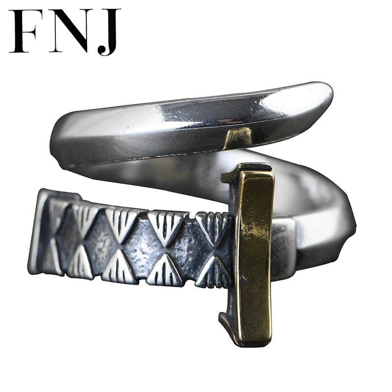 

Кольцо мужское из серебра 925 пробы, регулируемый размер