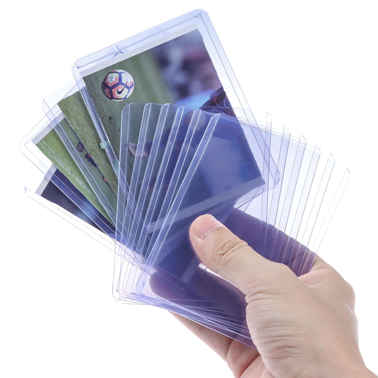 100 pcs topload card sleeves transparent top loader card holders protectors thic free global shipping